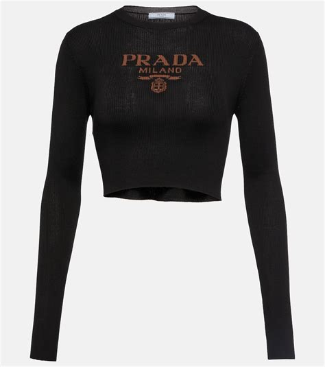 prada トップス|prada nylon cold shoulder top.